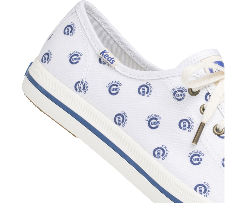 Zapatillas Keds Mujer Blancas/Azules - Kickstart Mlb® - 960-HPYTZR